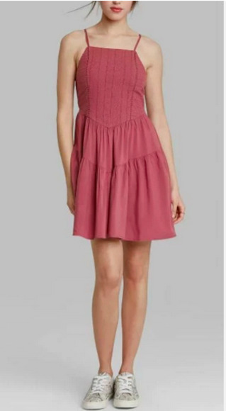 Wild Fable Pink Summer Dress with Pockets - Picture 1 of 11